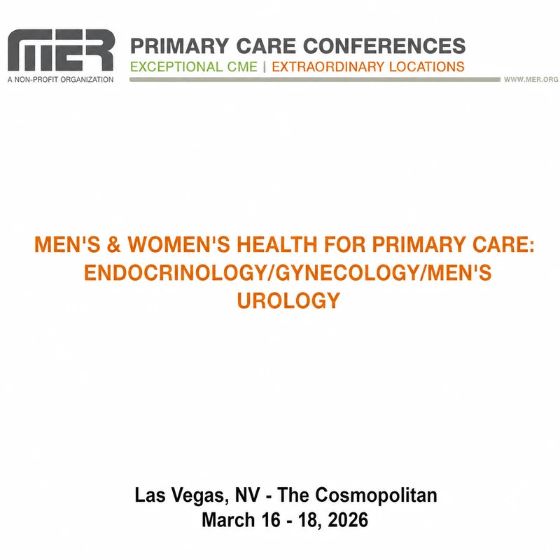 Men’s & Women’s Health for Primary Care: Endocrinology / Gynecology / Men’s Urology 2026